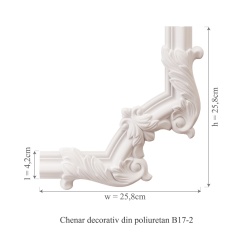 Chenar din poliuretan, Manavi, B17-2 - 25.8x25.8x1.7 cm - Img 2