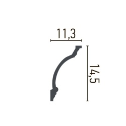 Cornisa poliuretan flexibil P949F - 11.3x14.5x200 cm - Img 2