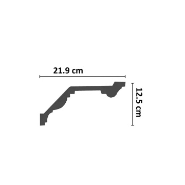 Cornisa poliuretan P825 - 21.9x12.5x200 cm - Img 2
