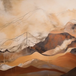 Fototapet Abstract Beige Naturel Ocre Rêve BNO200