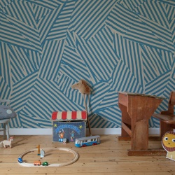Fototapet, Abstract Weave, Blue, Rebel Walls