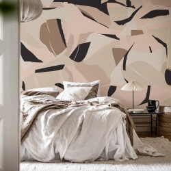Fototapet, Artsy Forms, Pink, Rebel Walls