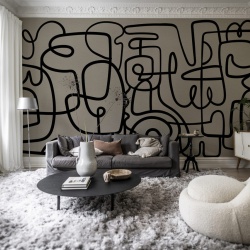 Fototapet, Artsy, Warm Grey, Rebel Walls - Img 3