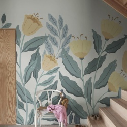 Fototapet, Big Blossom, Yellow, Rebel Walls - Img 3