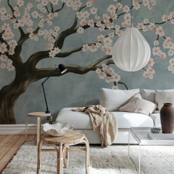 Fototapet, Calm Blossom, Pink, Rebel Walls