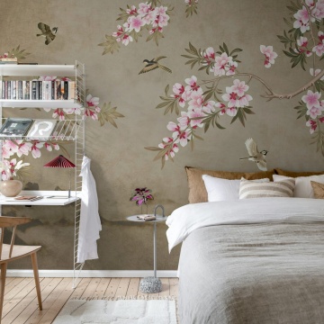 Fototapet, Chinoiserie Branches, Brown, Rebel Walls - Img 3