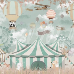 Fototapet, Circus Town, Pastel, Rebel Walls - Img 2