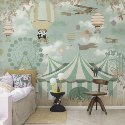 Fototapet, Circus Town, Pastel, Rebel Walls - Img 4