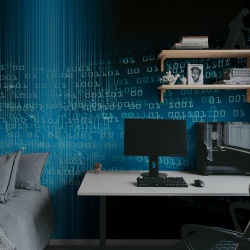 Fototapet, Code, Blue, Rebel Walls - Img 3
