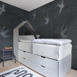 Fototapet, Concrete Art, Night Swallow, Rebel Walls
