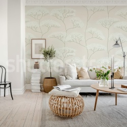 Fototapet, Cow Parsley, Gray, Rebel Walls