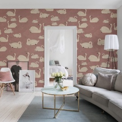 Fototapet, Cygne, Rose, Rebel Walls - Img 6