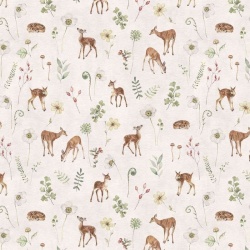 Fototapet Dancing Deer - White, Kikki Belle - Img 2