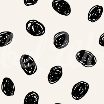 Fototapet, Doodle Dots, Black, Rebel Walls - Img 2