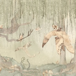 Fototapet, Dream Forest Boy, Green, Rebel Walls - Img 2