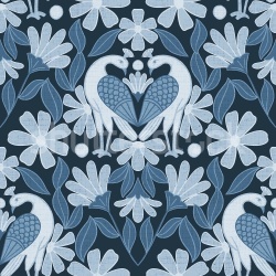 Fototapet, Dreamy Birds, Blue, Rebel Walls - Img 2