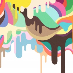 Fototapet, Dripping Ice Cream, Rebel Walls - Img 2
