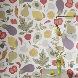 Fototapet, Eat your Greens, White, Rebel Walls - Img 3