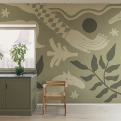 Fototapet, Emmas Horses, Green, Rebel Walls - Img 3