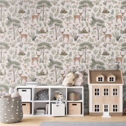 Fototapet Fantastic Forest - White, Kikki Belle - Img 3