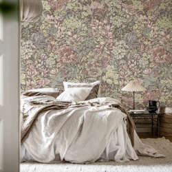 Fototapet, Floral Garden, Pink, Rebel Walls