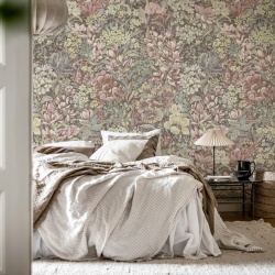Fototapet, Floral Garden, Pink, Rebel Walls