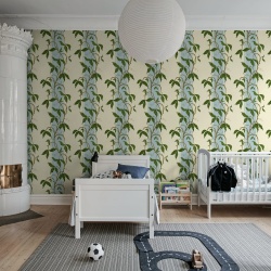 Fototapet, Garden Stripe, Light Blue, Rebel Walls - Img 3