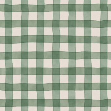 Fototapet, Gingham, Green, Rebel Walls - Img 2