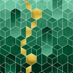 Fototapet, Gradient Geometry, Emerald, Rebel Walls - Img 5