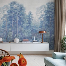 Fototapet, Green Wood, Mist, Rebel Walls