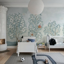 Fototapet, Happy Haven, Light Blue, Rebel Walls