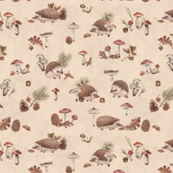 Fototapet Happy Hedgehog - Beige, Kikki Belle - Img 2