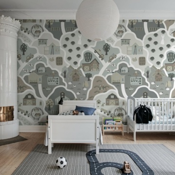 Fototapet, Happy Landscape, Gray, Rebel Walls - Img 3