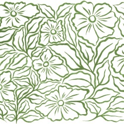 Fototapet, Ink Flowers, Green, Rebel Walls - Img 2