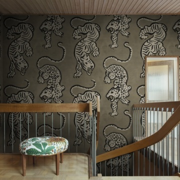 Fototapet, Ink Tiger, Brown, Rebel Walls - Img 3