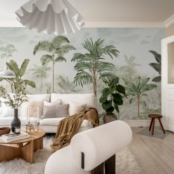 Fototapet, Jungle Horizon, Green, Rebel Walls