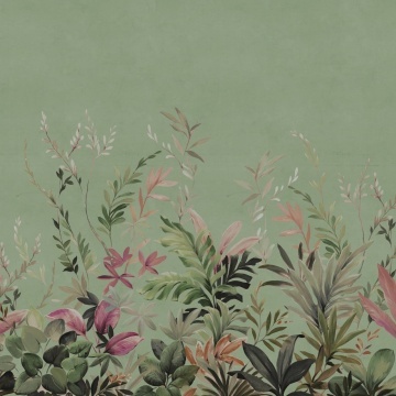 Fototapet, Jungle Meadow, Green, Rebel Walls - Img 2