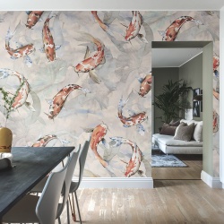 Fototapet, Koi, Coral, Rebel Walls