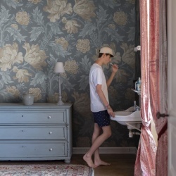 Fototapet lavabil, Esther Misty Blue, Sandberg
