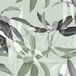 Fototapet, Lily Garden, Green, Rebel Walls - Img 2