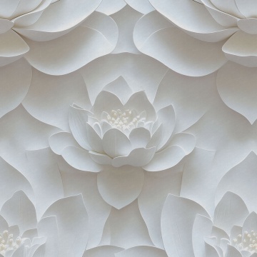 Fototapet, Lotus Dream, White, Rebel Walls - Img 2