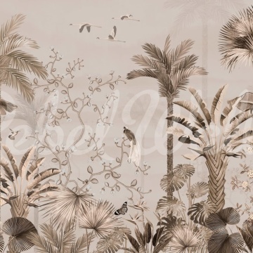 Fototapet, Magnolia Jungle, Beige, Rebel Walls - Img 2