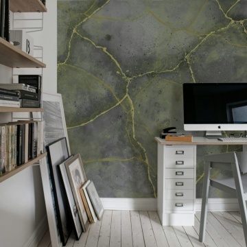 Fototapet, Marble Watercolor, Gray, Rebel Walls - Img 3