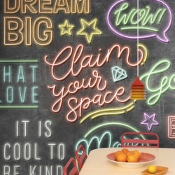 Fototapet, Neon Vibes, Graphite, Rebel Walls - Img 3