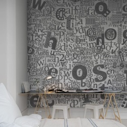 Fototapet, Newspaper Letters, Rebel Walls