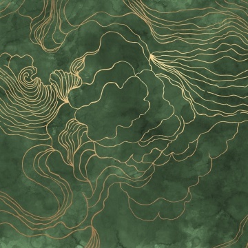 Fototapet, Opulence Storm, Green, Rebel Walls - Img 2