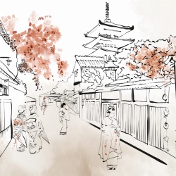 Fototapet Oriental Marcin Runowiecki R-Design Kyoto A Rêve MKRA100