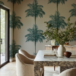 Fototapet, Palm Stripes, Blue, Rebel Walls - Img 3