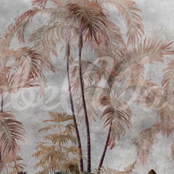Fototapet, Palm Trees, Gray, Rebel Walls - Img 2