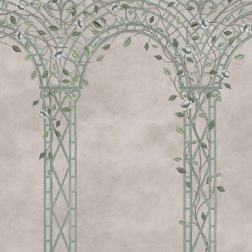 Fototapet, Poetic Trellis, Light Blue, Rebel Walls - Img 2